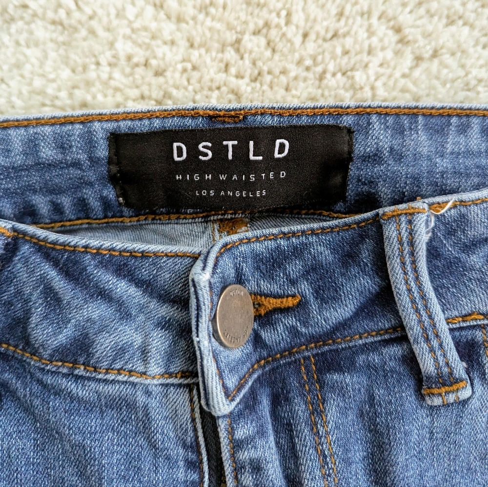 DSTLD Ripped High Rise Skinny Jeans - Picture 4 of 5